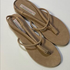 Kristin Cavallari Tan Suede Sandals